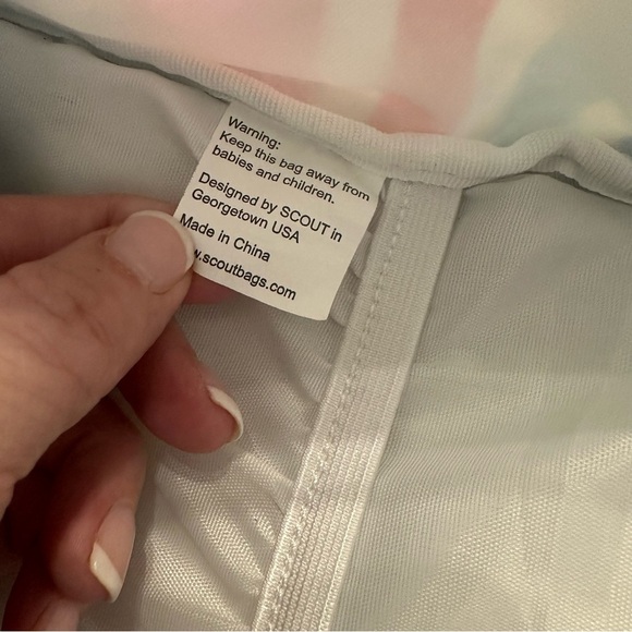 Scout Bag Multi-Pocket Colorful Striped Backpack GUC - Picture 10 of 11